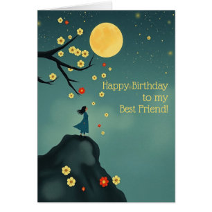 Carte d'anniversaire Moonlit Hill pour le meilleur