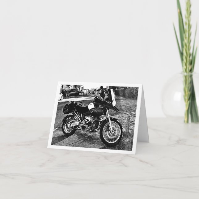 Carte d'anniversaire moto BMW (Devant)