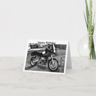 Carte d'anniversaire moto BMW