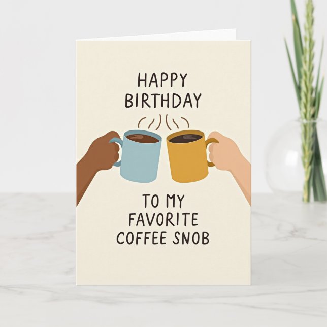 Carte d'anniversaire Mug Clink (Devant)