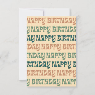 Carte d'anniversaire - Multi
