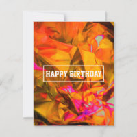 carte d'anniversaire multicolore dossier