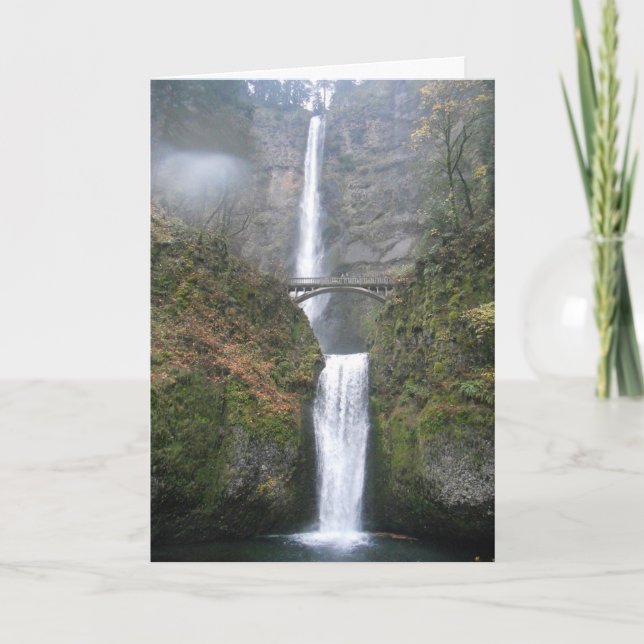 Carte d'anniversaire "Multnomah Falls" (Devant)