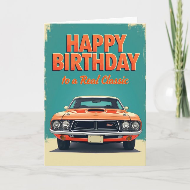 Carte d'anniversaire Muscle Classique (Devant)