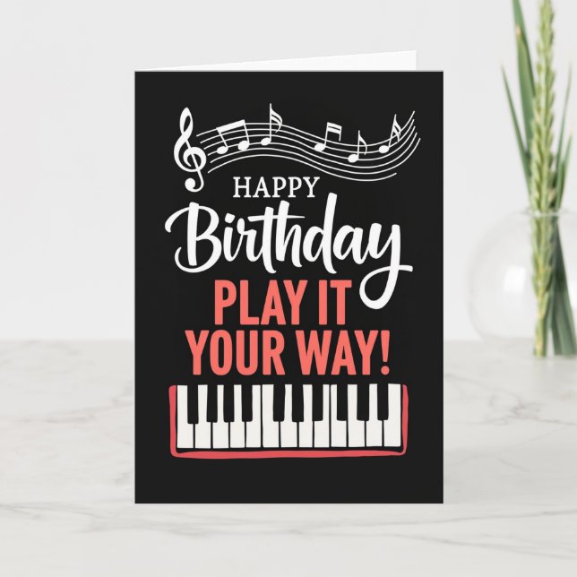 Carte d'anniversaire musicale (Devant)
