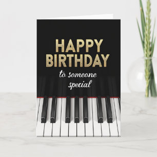 Carte d'anniversaire musicale
