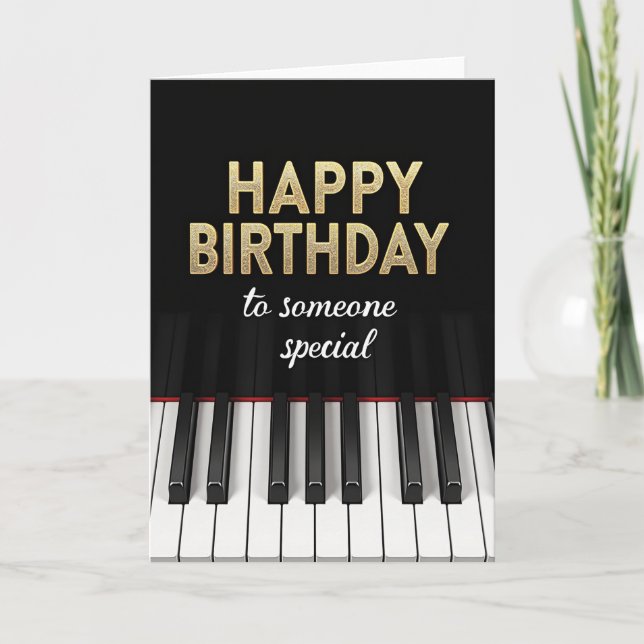 Carte d'anniversaire musicale (Devant)