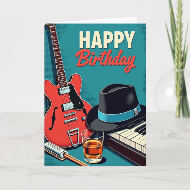 Carte d'anniversaire Musique Joyeuse (Devant)