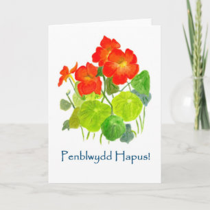 Carte d'anniversaire Nasturtiums - Salutation gall