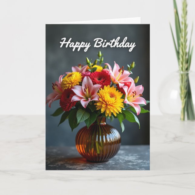 Carte d'anniversaire Nature morte (Devant)