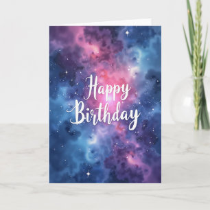 Carte d'anniversaire Nébuleuse Cosmique
