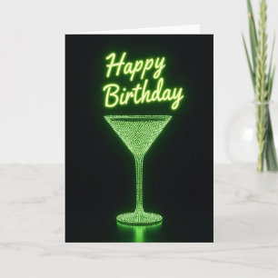 Carte d'anniversaire Neon Night