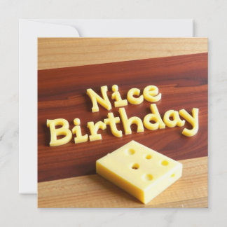 Carte d'anniversaire Nice - Salutation biscornue s