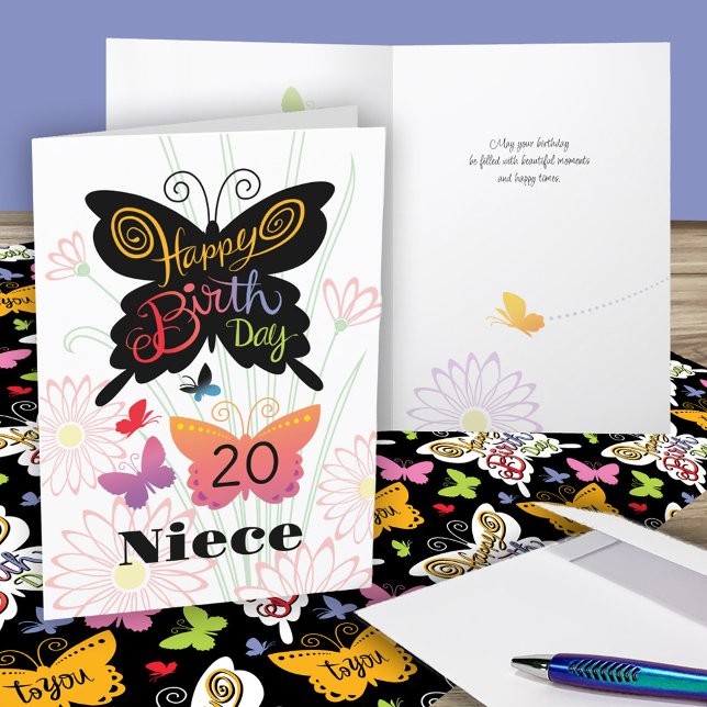 Carte d'anniversaire nièce (Créateur téléchargé)