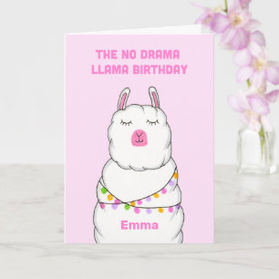 Carte d'anniversaire No Drama Llama