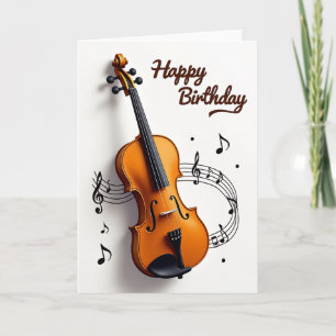 Carte d'anniversaire Notes de musique