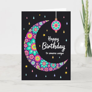 Carte d'anniversaire Nuit Céleste