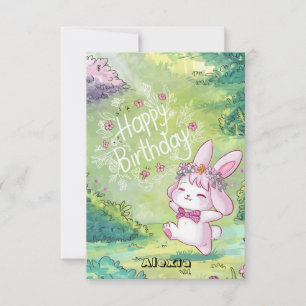 Carte d'anniversaire numérique simple pour les enf