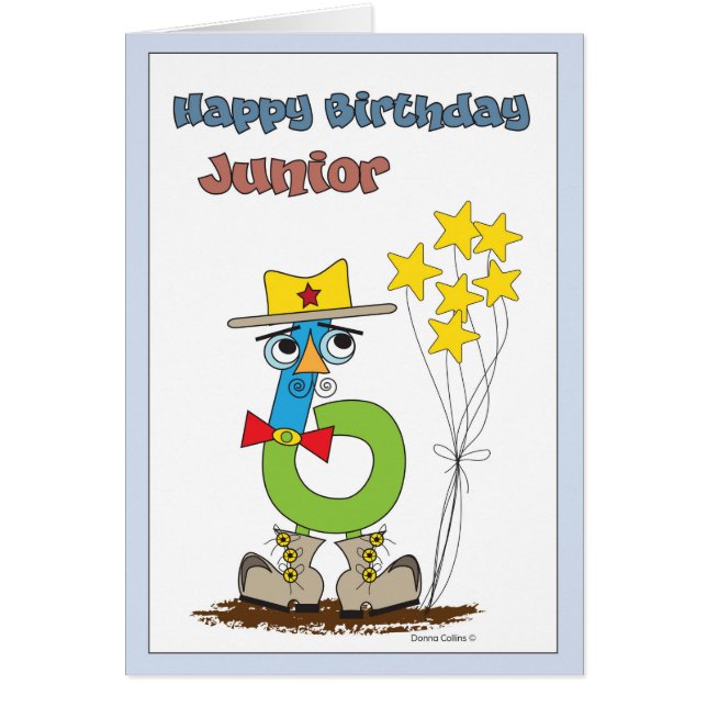 Carte d'anniversaire numéro six (Devant)