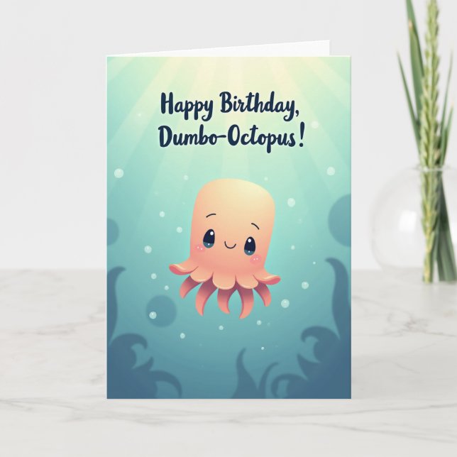 Carte d'anniversaire Océan Joyeux (Devant)