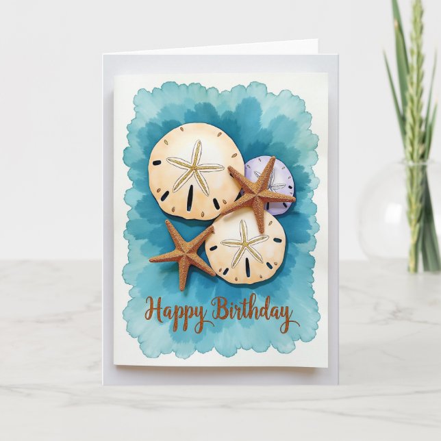 Carte d'anniversaire Ocean Sparkle (Devant)
