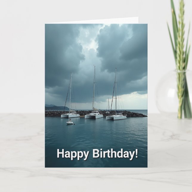 Carte d'anniversaire Ocean Vista (Devant)