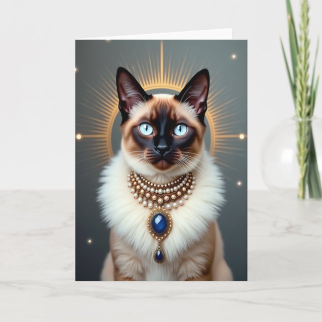 Carte d'anniversaire Œil de Saphir (Devant)