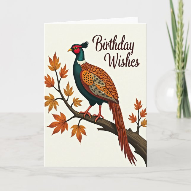 Carte d'anniversaire oiseau de jeu douce (Devant)