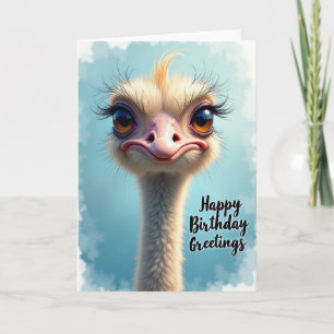 Carte d'anniversaire Oiseau Sourire