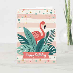 Carte d'anniversaire Oiseau Tropical