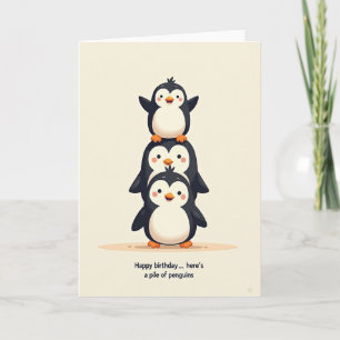 Carte d'anniversaire Oiseaux Joyeux