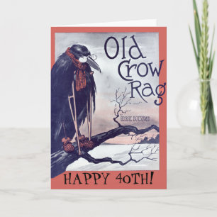 Carte d'anniversaire Old Crow