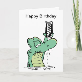 Carte d'anniversaire Old Man Croc