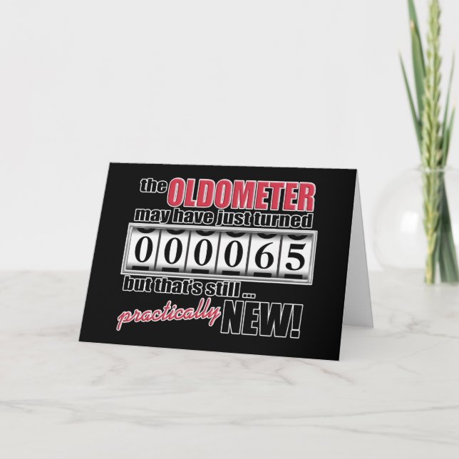 Carte d'anniversaire Oldometer (Devant)