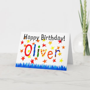 Carte d'anniversaire 'Oliver'