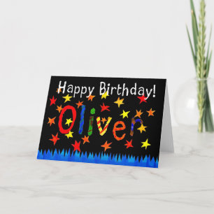 Carte d'anniversaire 'Oliver'
