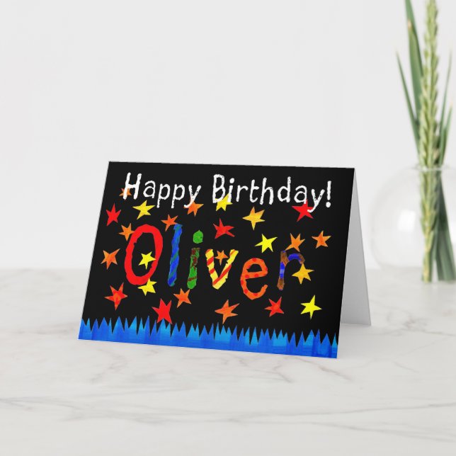 Carte d'anniversaire 'Oliver' (Devant)