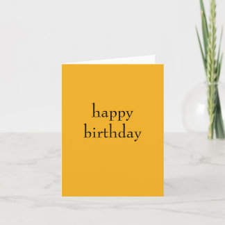 Carte d'anniversaire orange