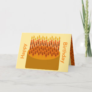 Carte d'anniversaire originale d'art numérique