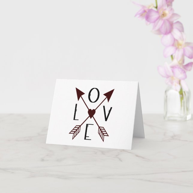 Carte d'anniversaire ou de Saint-Valentin avec flè (Orchidée)