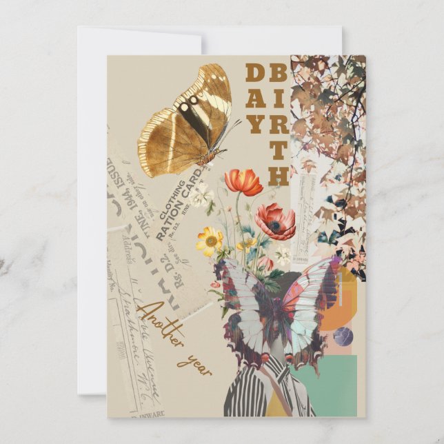 carte d'anniversaire ou invitation (Devant)