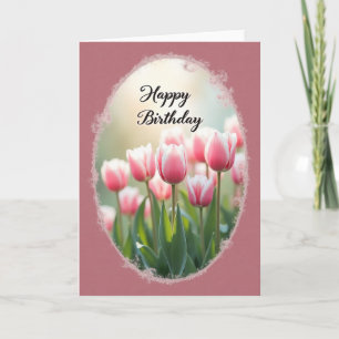 Carte d'anniversaire Ovale Sérène