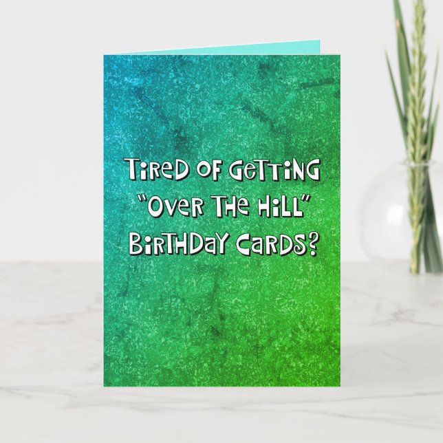 Carte d'anniversaire "Over the Hill" 55e (Devant)