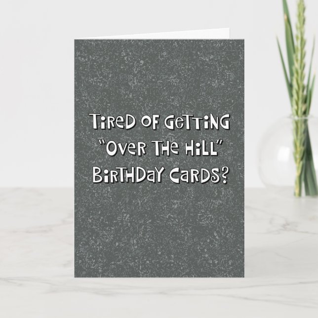 Carte d'anniversaire "Over the Hill" 55e (Devant)