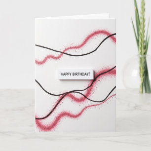 Carte d'anniversaire Paillettes Brillantes