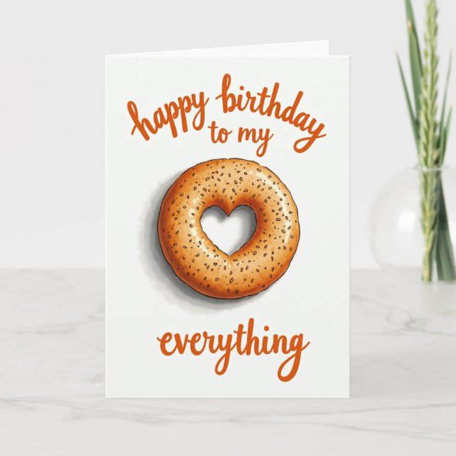 Carte d'anniversaire Pain de Coeur (Devant)