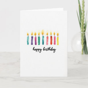 Carte d'anniversaire Painted Glow