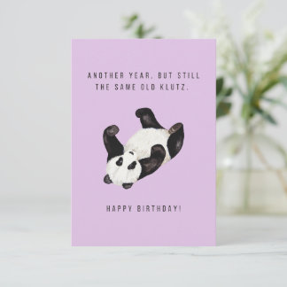 Carte d'anniversaire Panda Klutz