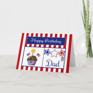 Carte d'anniversaire papa militaire