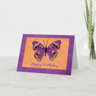 Carte d'anniversaire Papillon